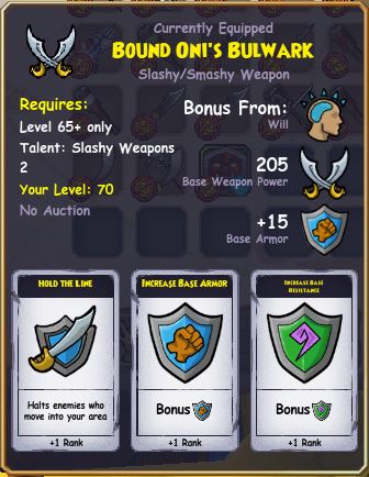 Bound Oni's Bulwark
