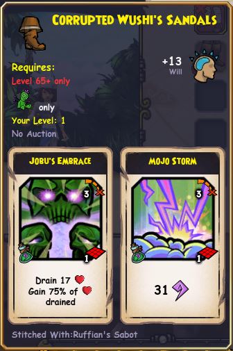 Corrupted Wushi's Sandals
