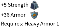 Metal Guardian's Armor Stats