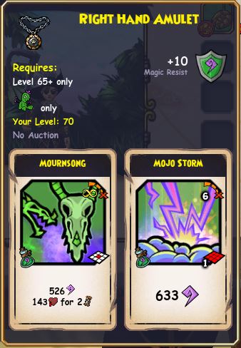 Right Hand Amulet