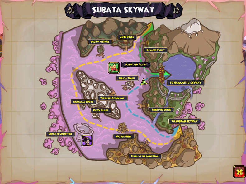 Subata Skyway Map