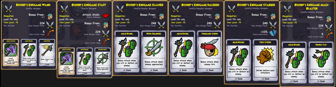 Bishop Weapons