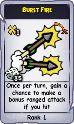 Burst Fire Rank 1