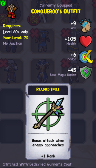 Conqueroo's Outfit