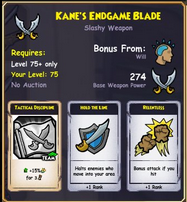 Kane's Endgame Blade