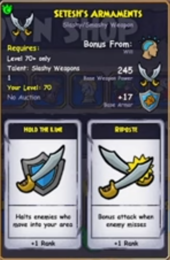 Setesh's Armaments